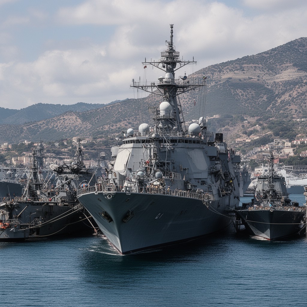 AI-generated illustration of Marine expeditionary force