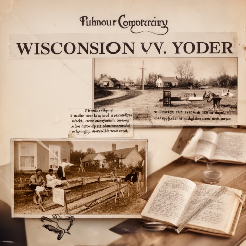 AI-generated illustration of Wisconsin v. Yoder