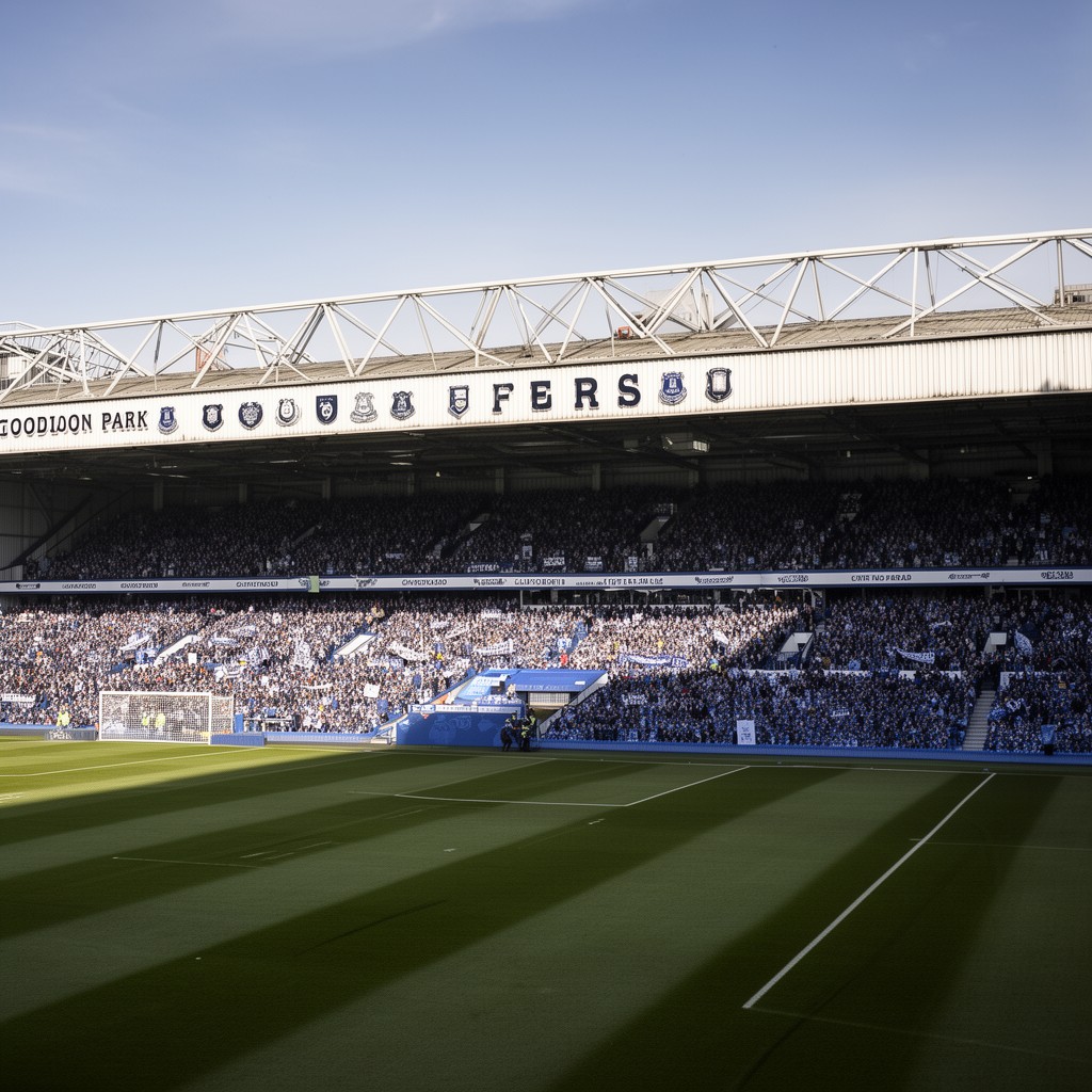 AI-generated illustration of Goodison Park
