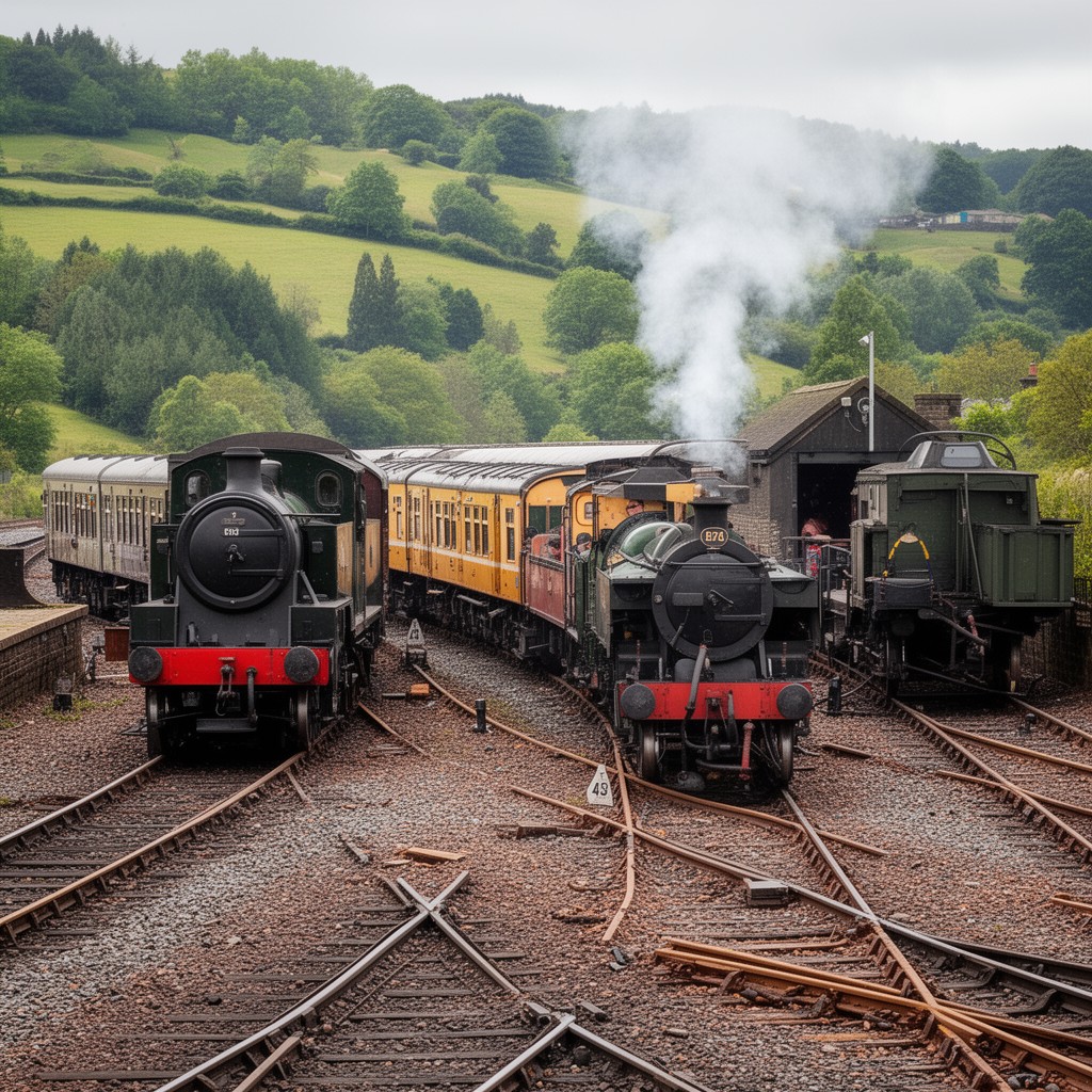 AI-generated illustration of East Lancashire Railway
