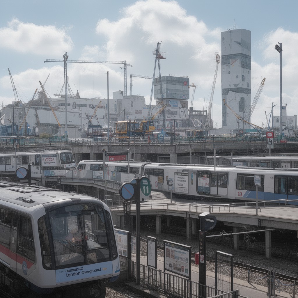 AI-generated illustration of London Overground