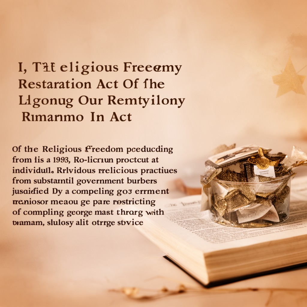 AI-generated illustration of Religious Freedom Restoration Act