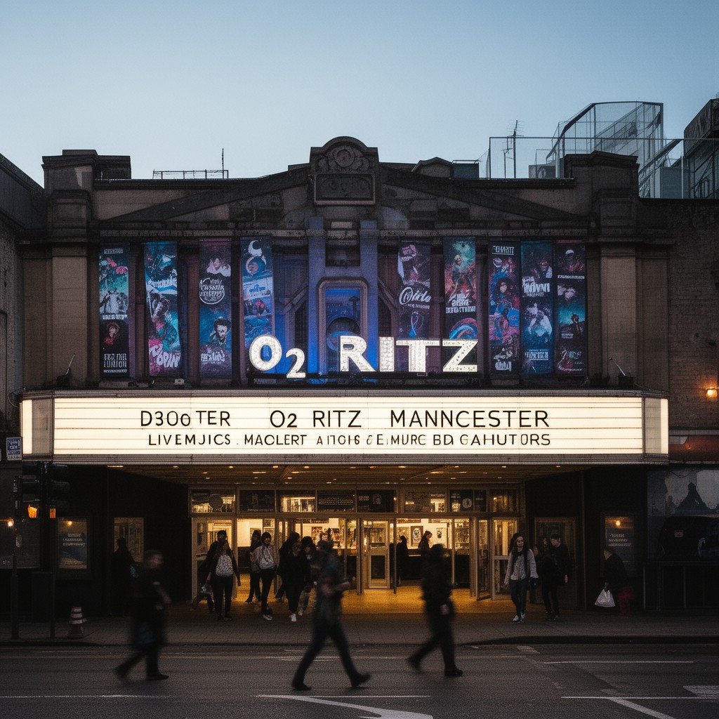 AI-generated illustration of O2 Ritz Manchester