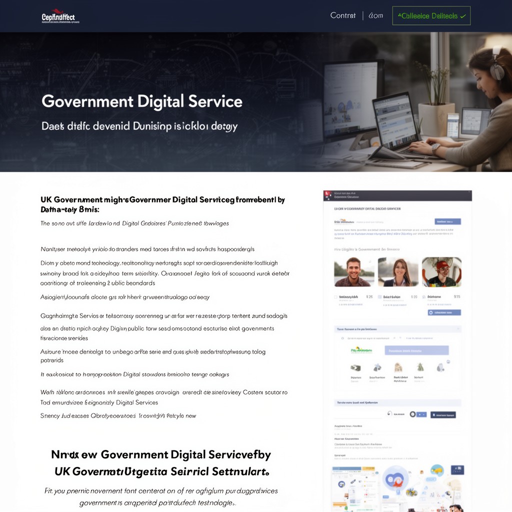 AI-generated illustration of Government Digital Service