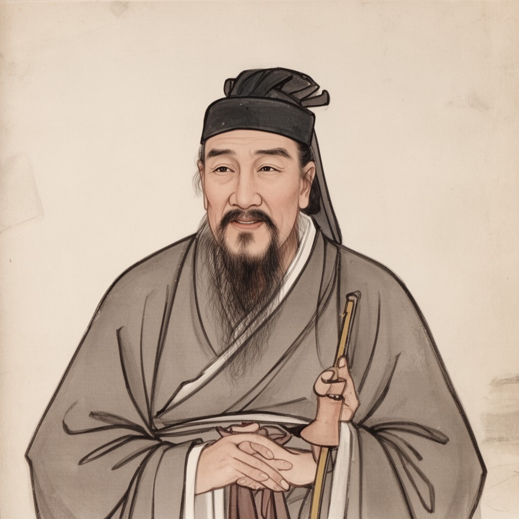 AI-generated illustration of Confucius