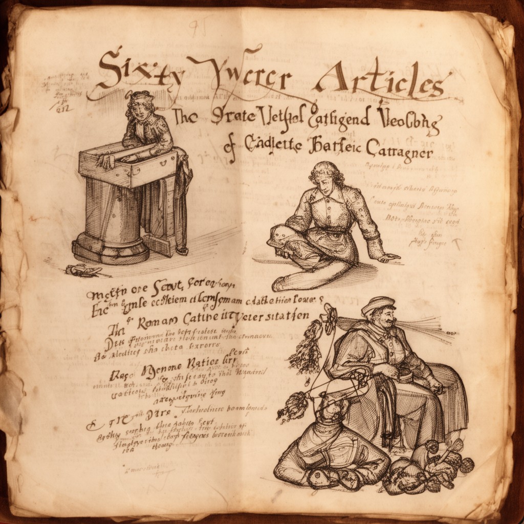 AI-generated illustration of Sixty-seven Articles