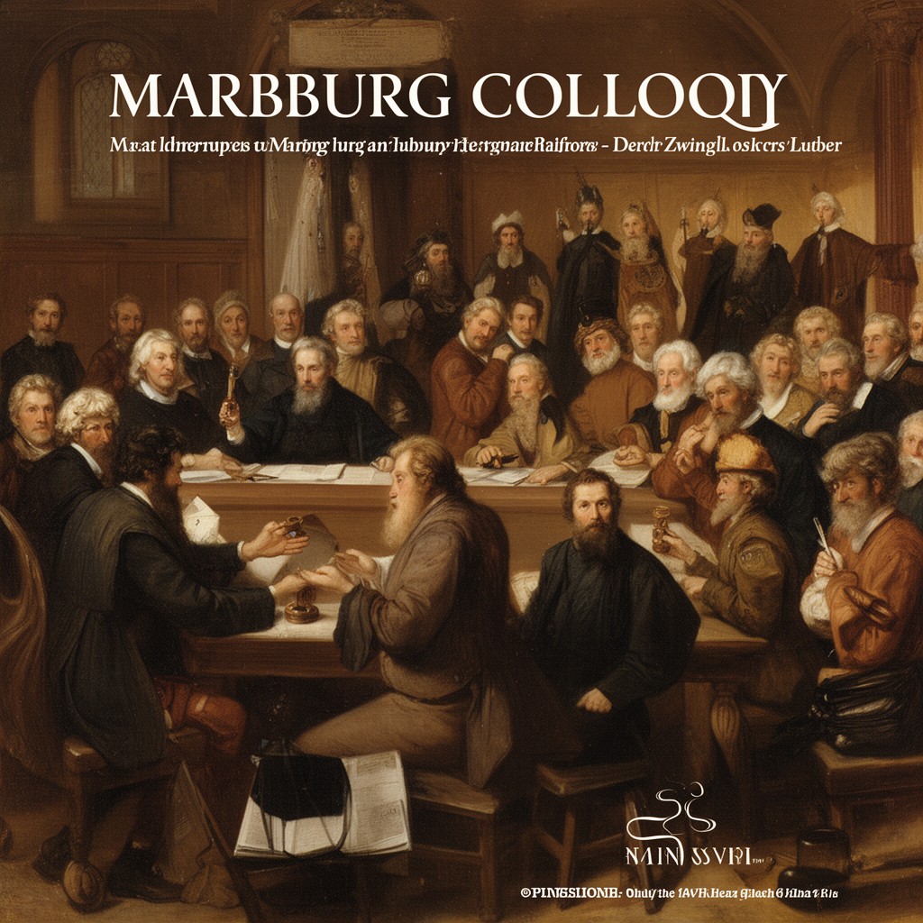 AI-generated illustration of Marburg Colloquy