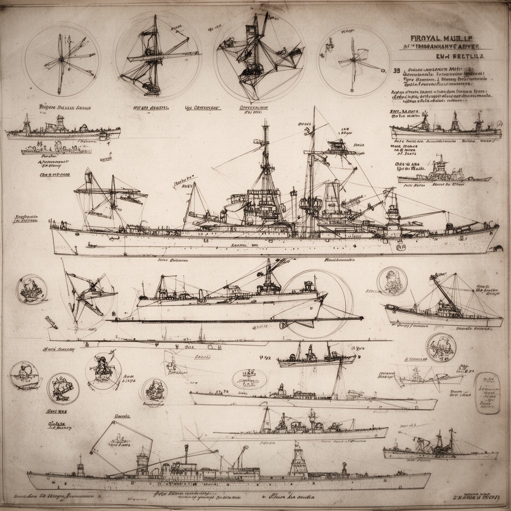 AI-generated illustration of 4th Destroyer Flotilla