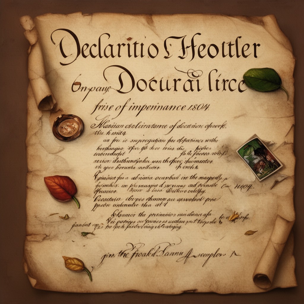 AI-generated illustration of Haitian Declaration of Independence