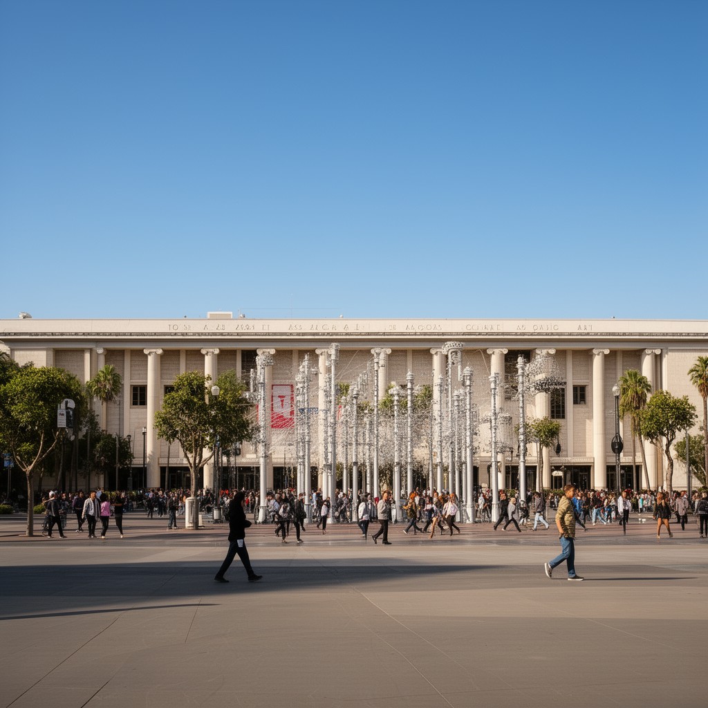 AI-generated illustration of Los Angeles County Museum of Art