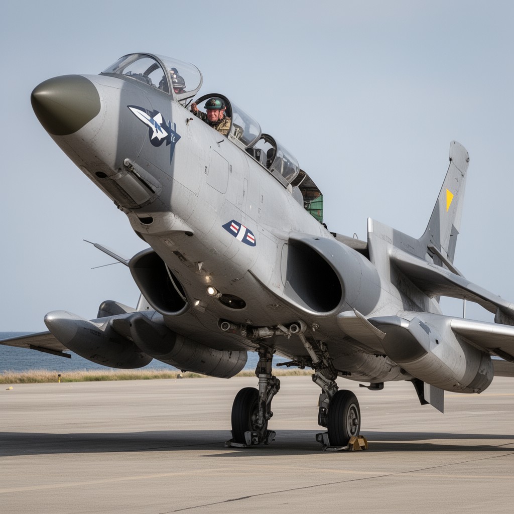 AI-generated illustration of Supermarine Attacker