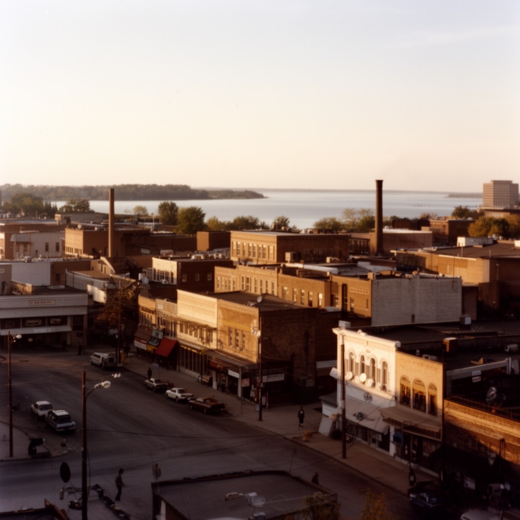 AI-generated illustration of Monroe, Michigan