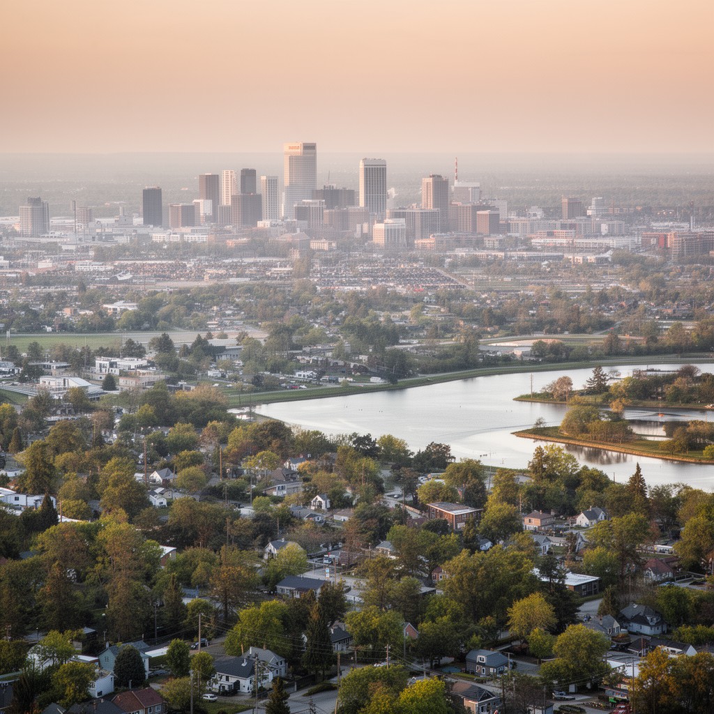 AI-generated illustration of Oakland County, Michigan