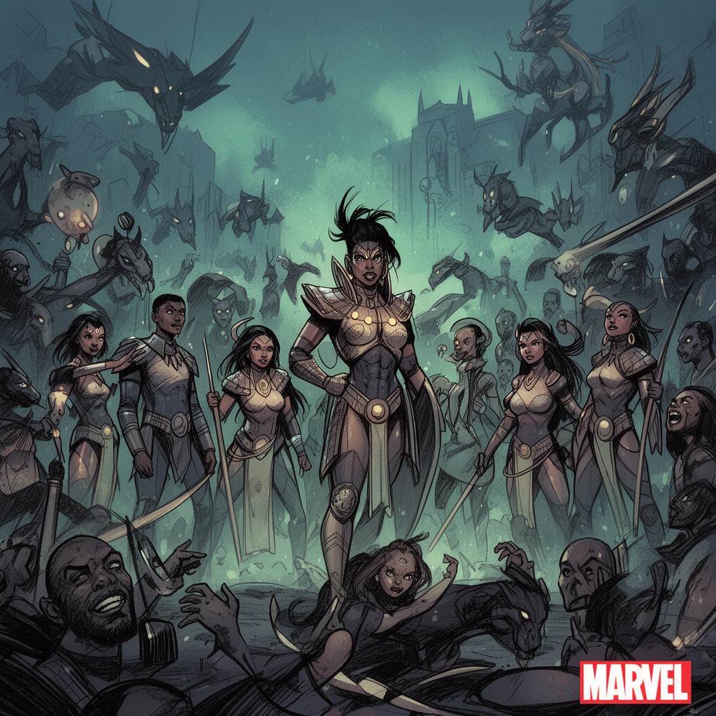 AI-generated illustration of World of Wakanda