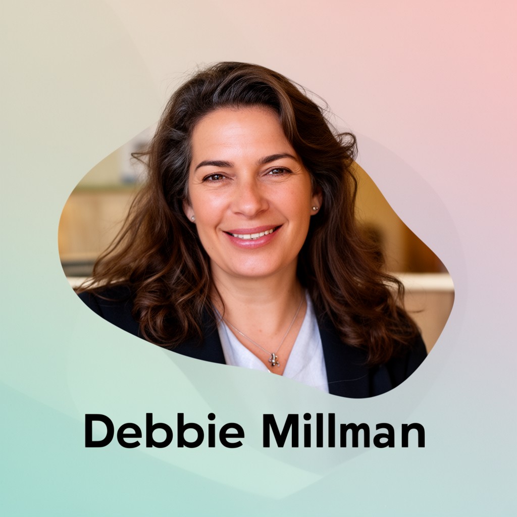AI-generated illustration of Debbie Millman