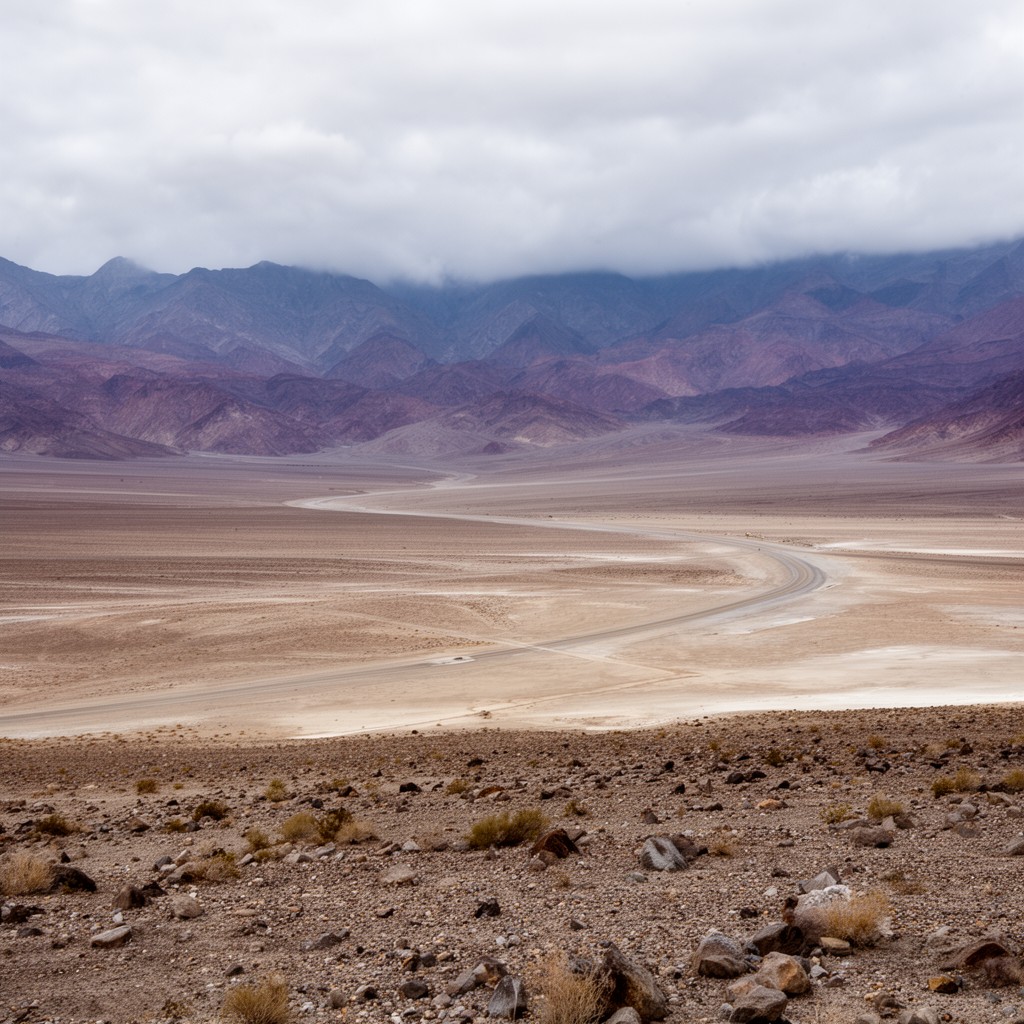 AI-generated illustration of Badwater Road