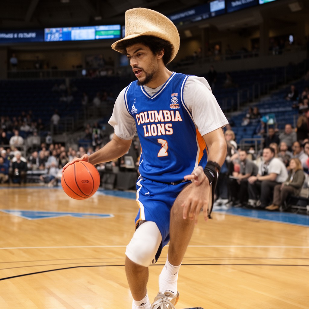 AI-generated illustration of Columbia Lions men’s basketball