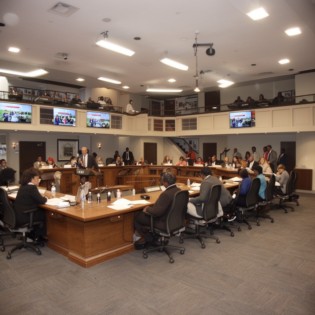 AI-generated illustration of Montgomery City Council