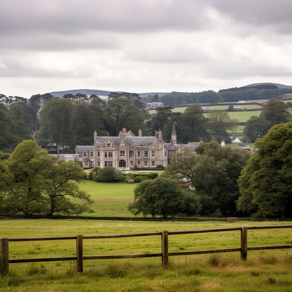 AI-generated illustration of Gatcombe Park