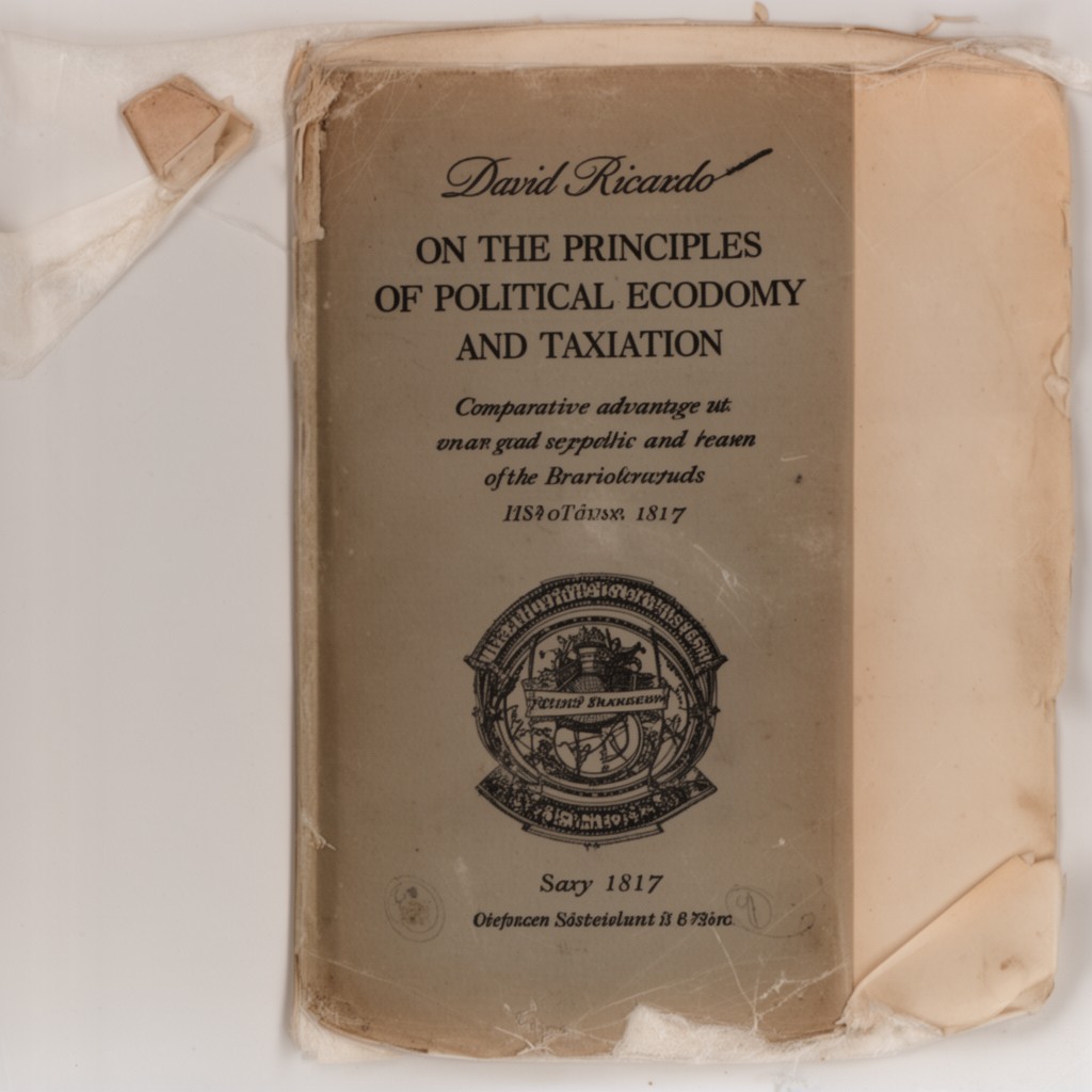 AI-generated illustration of On the Principles of Political Economy and Taxation