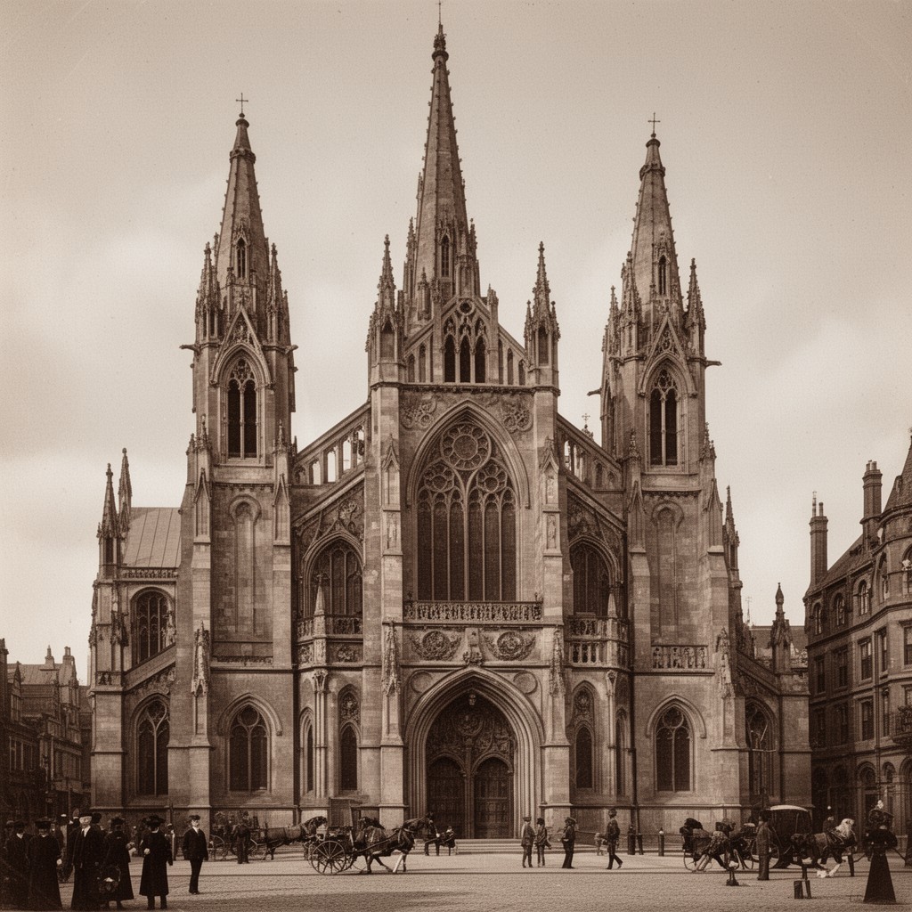 AI-generated illustration of George Gilbert Scott