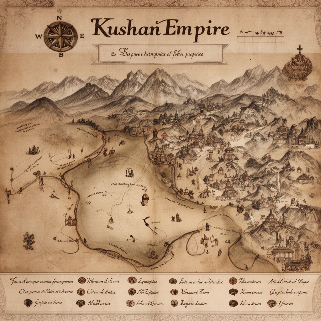 AI-generated illustration of Kushan Empire