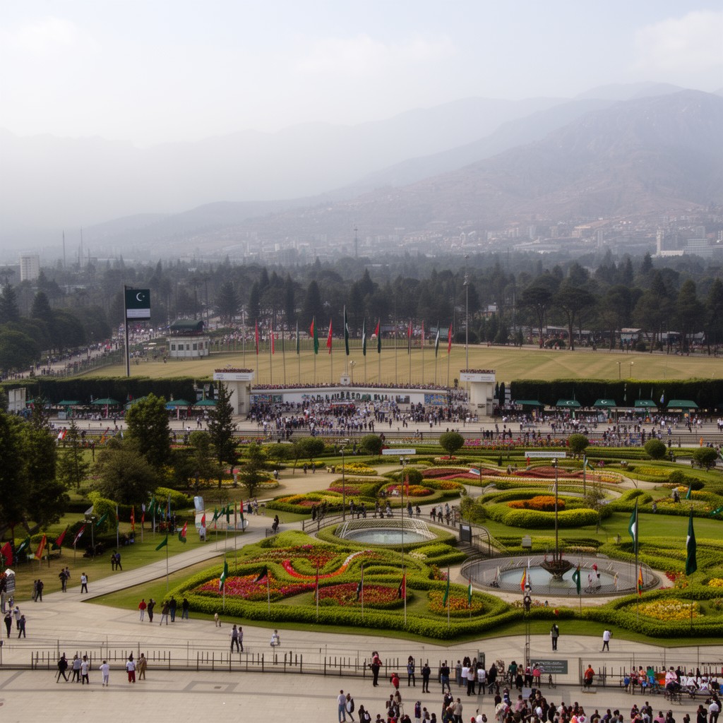 AI-generated illustration of Shakarparian Parade Ground