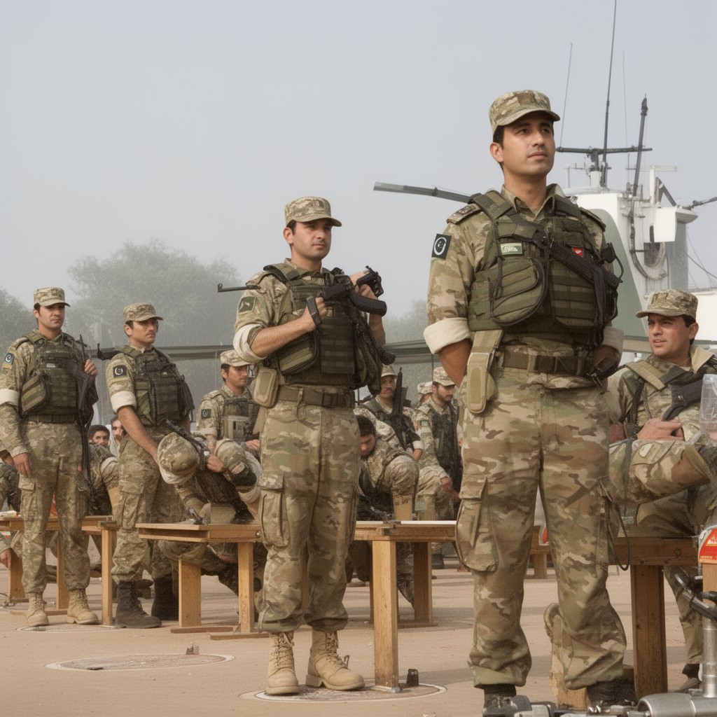 AI-generated illustration of Pakistan Armed Forces