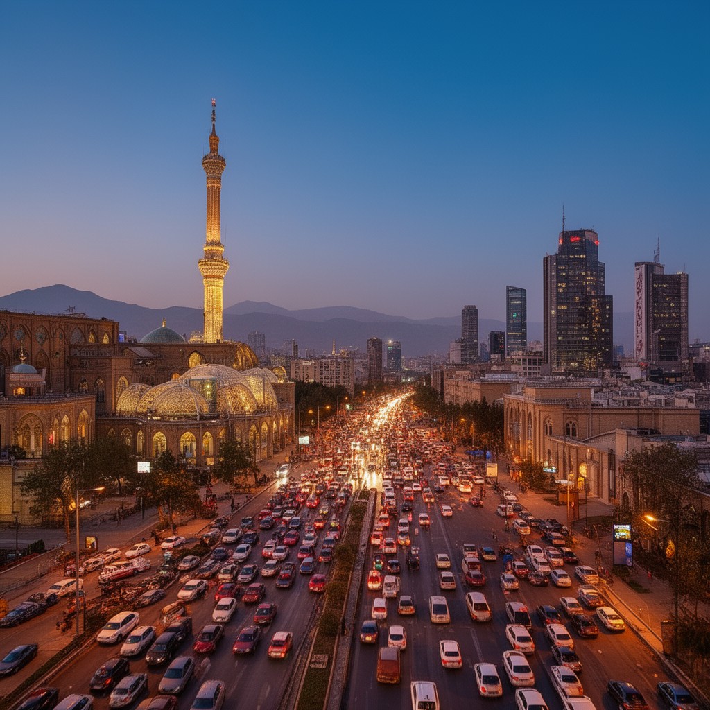 AI-generated illustration of Tehran