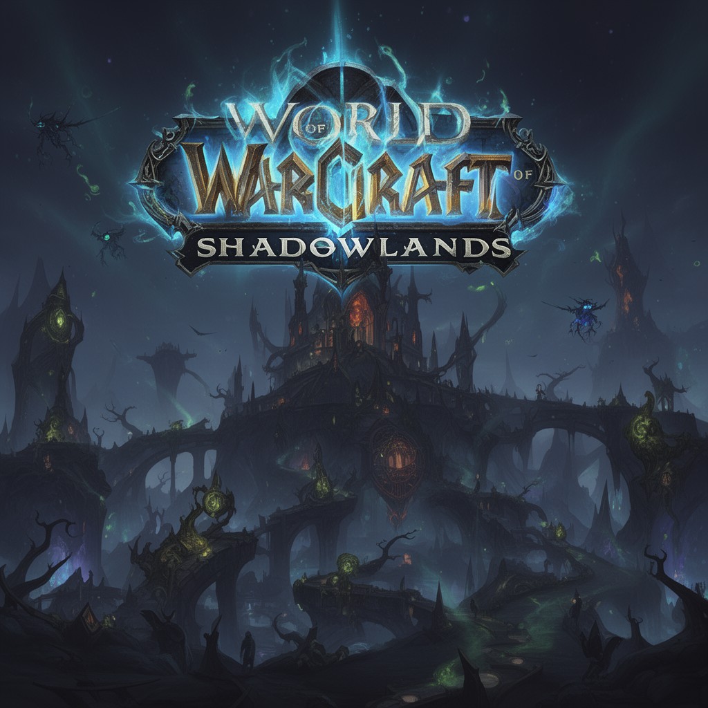 AI-generated illustration of World of Warcraft: Shadowlands