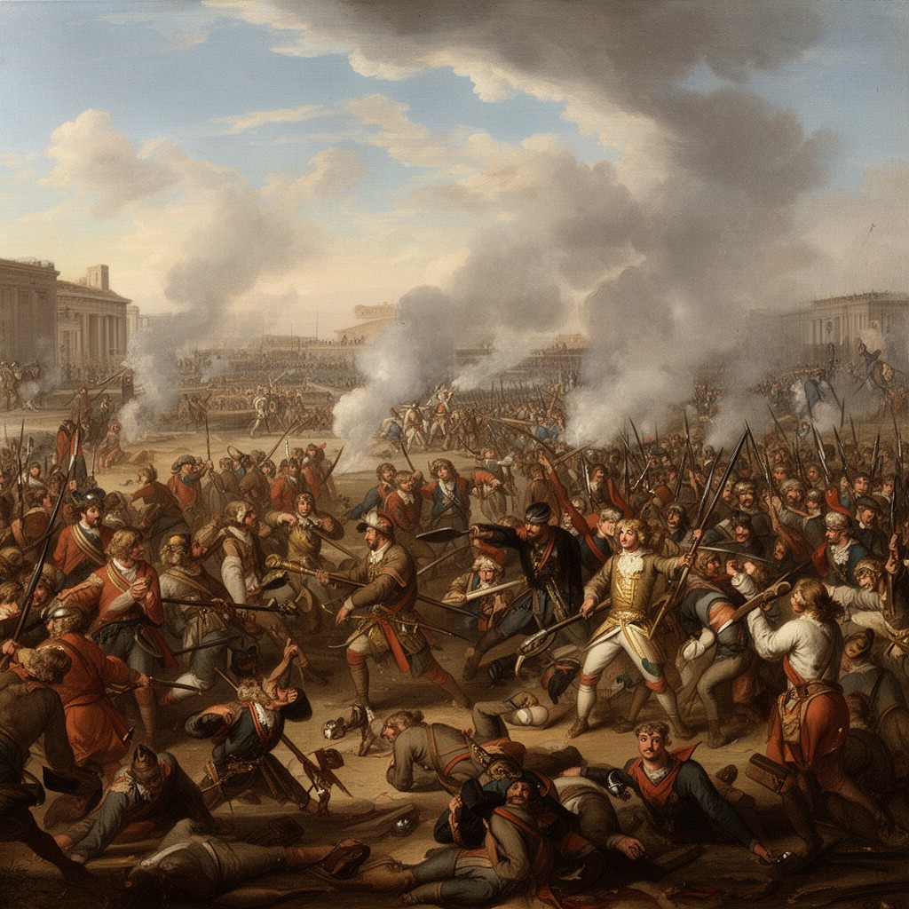AI-generated illustration of Battle of Poltava