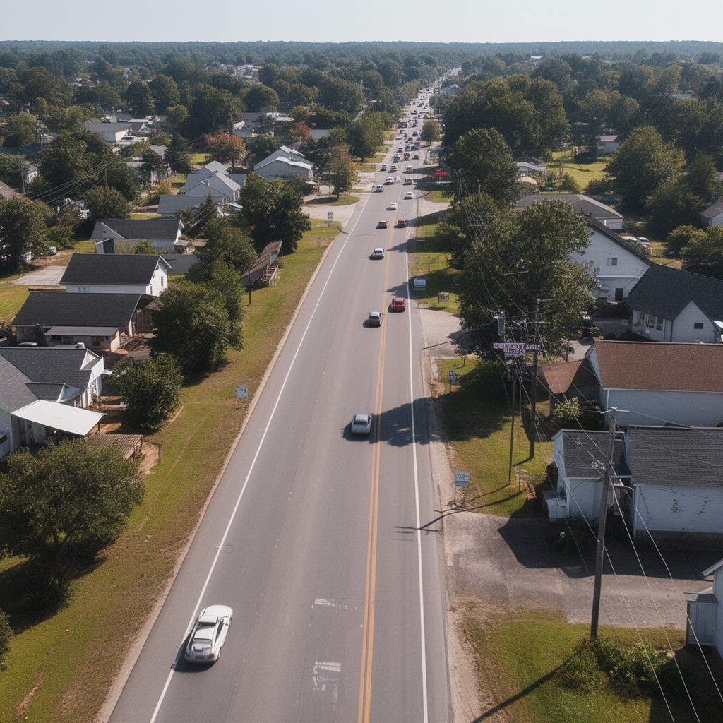 AI-generated illustration of Georgia State Route 34