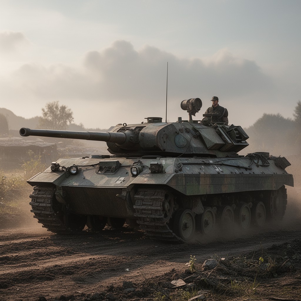 AI-generated illustration of Panther tank