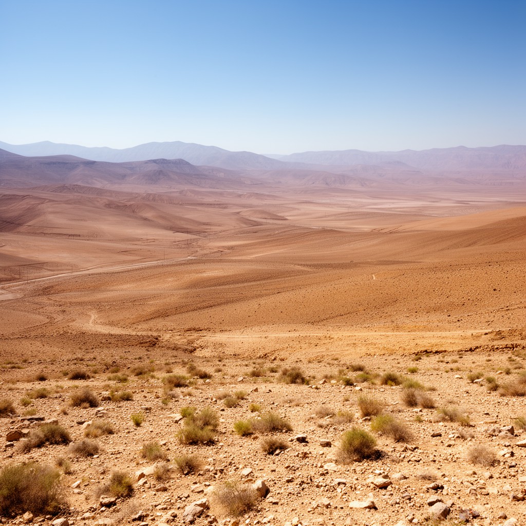 AI-generated illustration of Negev desert