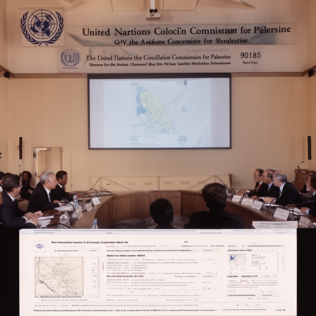 AI-generated illustration of United Nations Conciliation Commission for Palestine