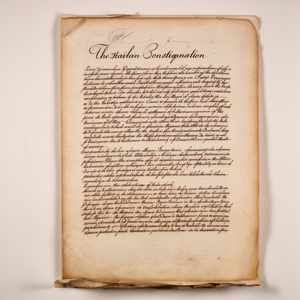 AI-generated illustration of Haitian Constitution of 1801