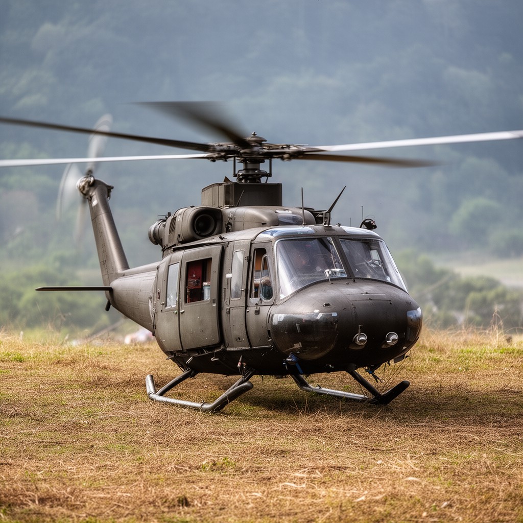 AI-generated illustration of Bell UH-1 Iroquois
