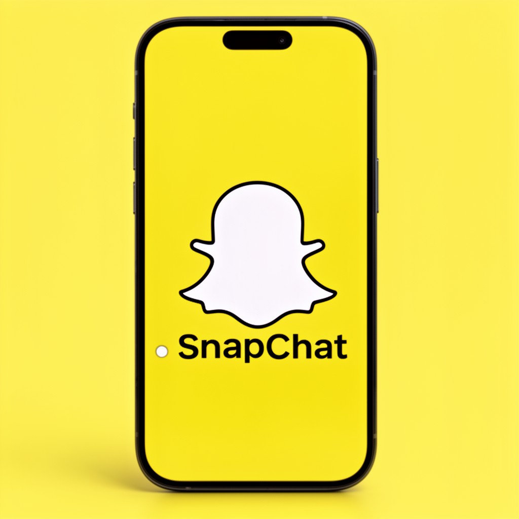 AI-generated illustration of Snapchat