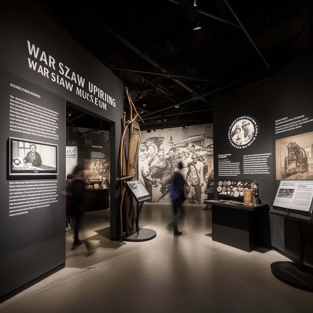 AI-generated illustration of Warsaw Uprising Museum