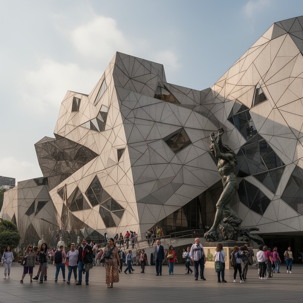 AI-generated illustration of Soumaya Museum