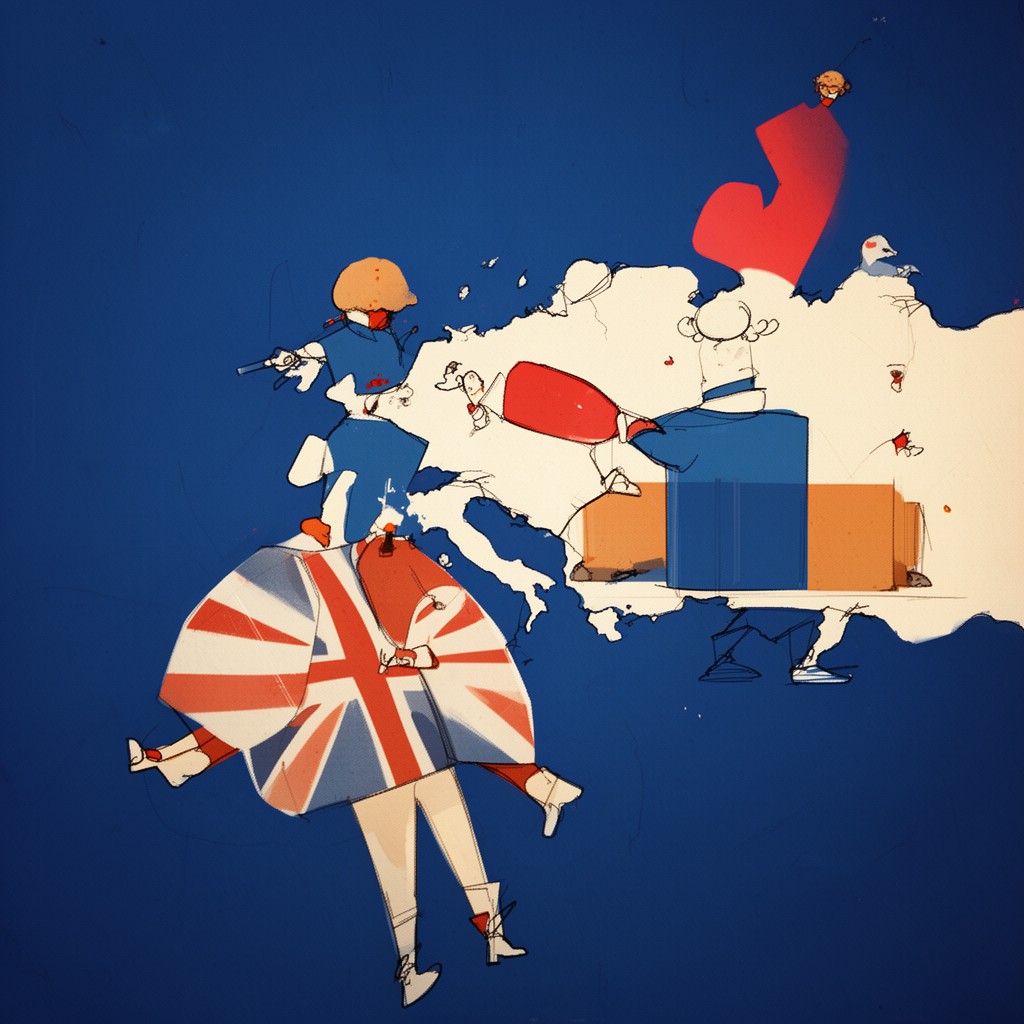 AI-generated illustration of Brexit