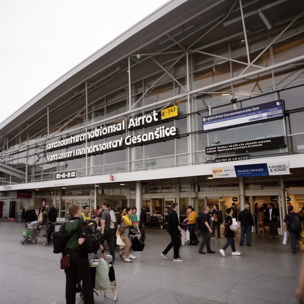AI-generated illustration of Vancouver International Airport