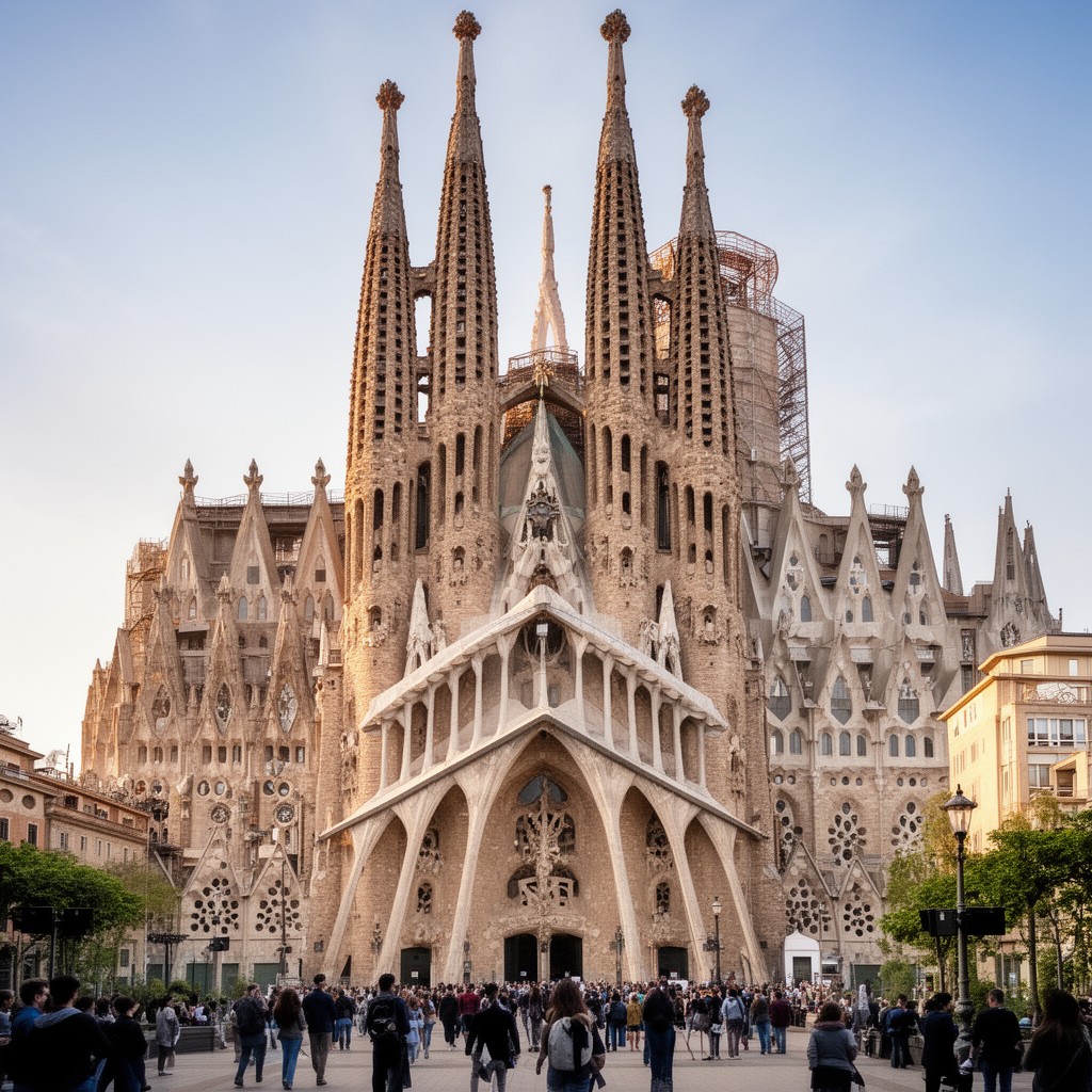 AI-generated illustration of Sagrada Família