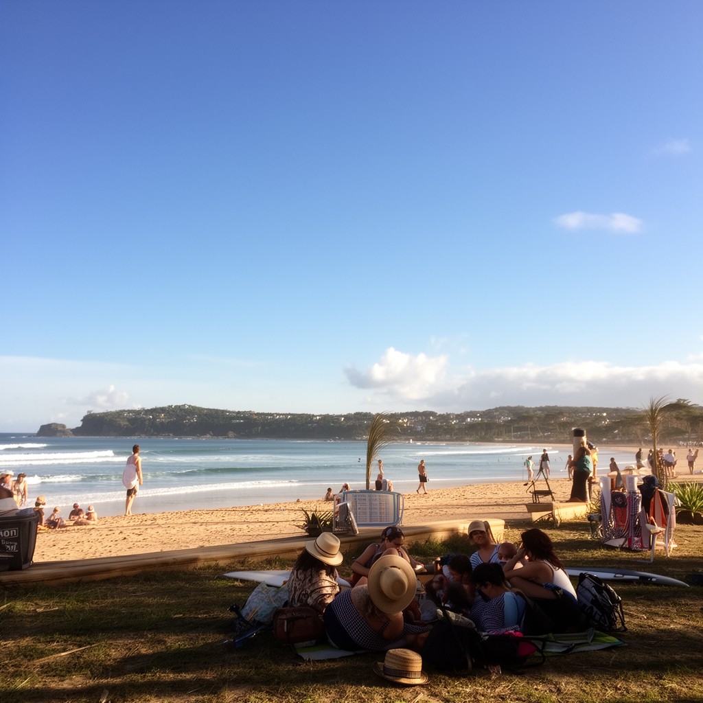 AI-generated illustration of Byron Bay