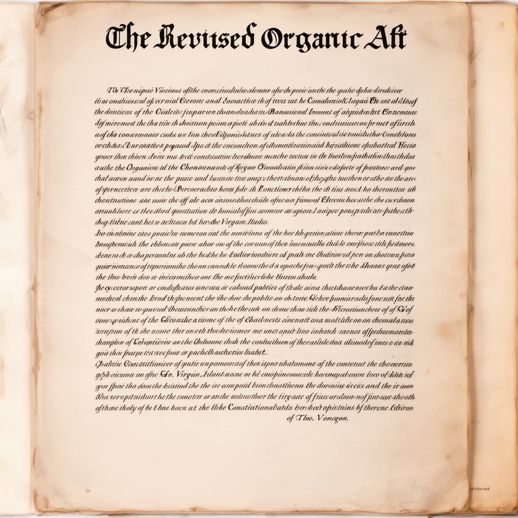 AI-generated illustration of Revised Organic Act of the Virgin Islands