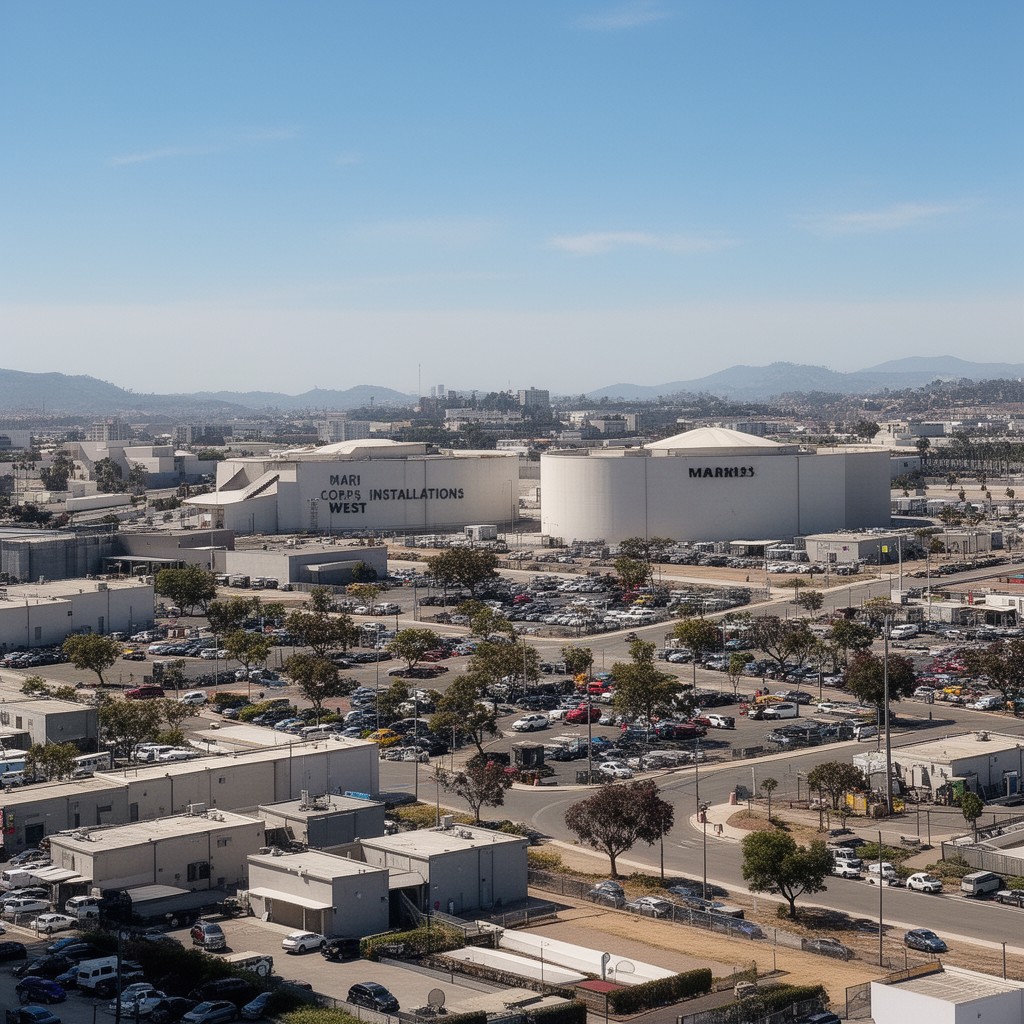 AI-generated illustration of Marine Corps Installations West