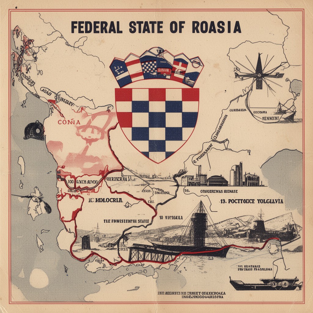 AI-generated illustration of Federal State of Croatia