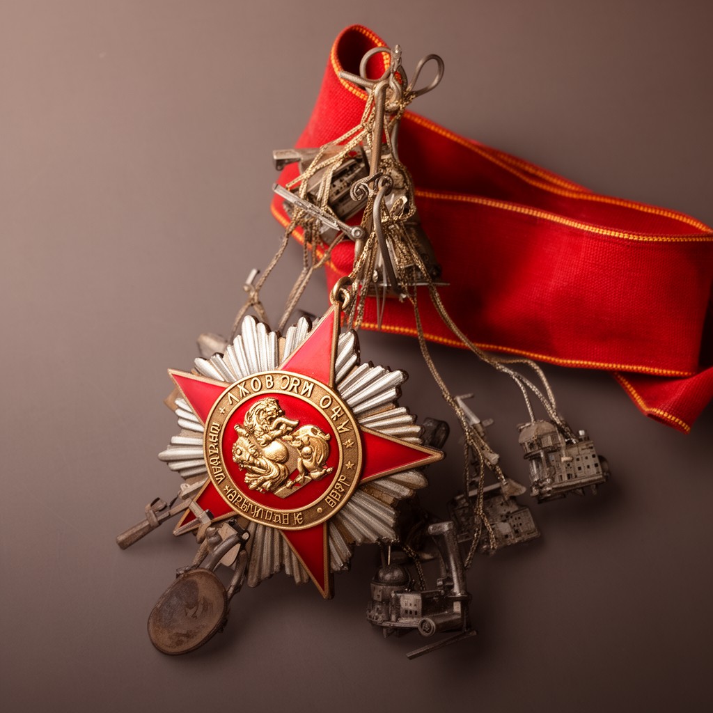 AI-generated illustration of Order of the Red Banner of Labour