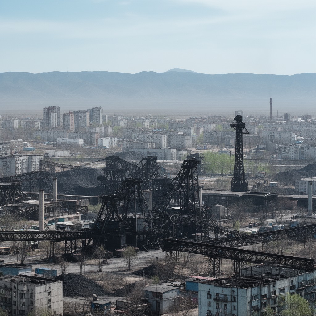AI-generated illustration of Karaganda