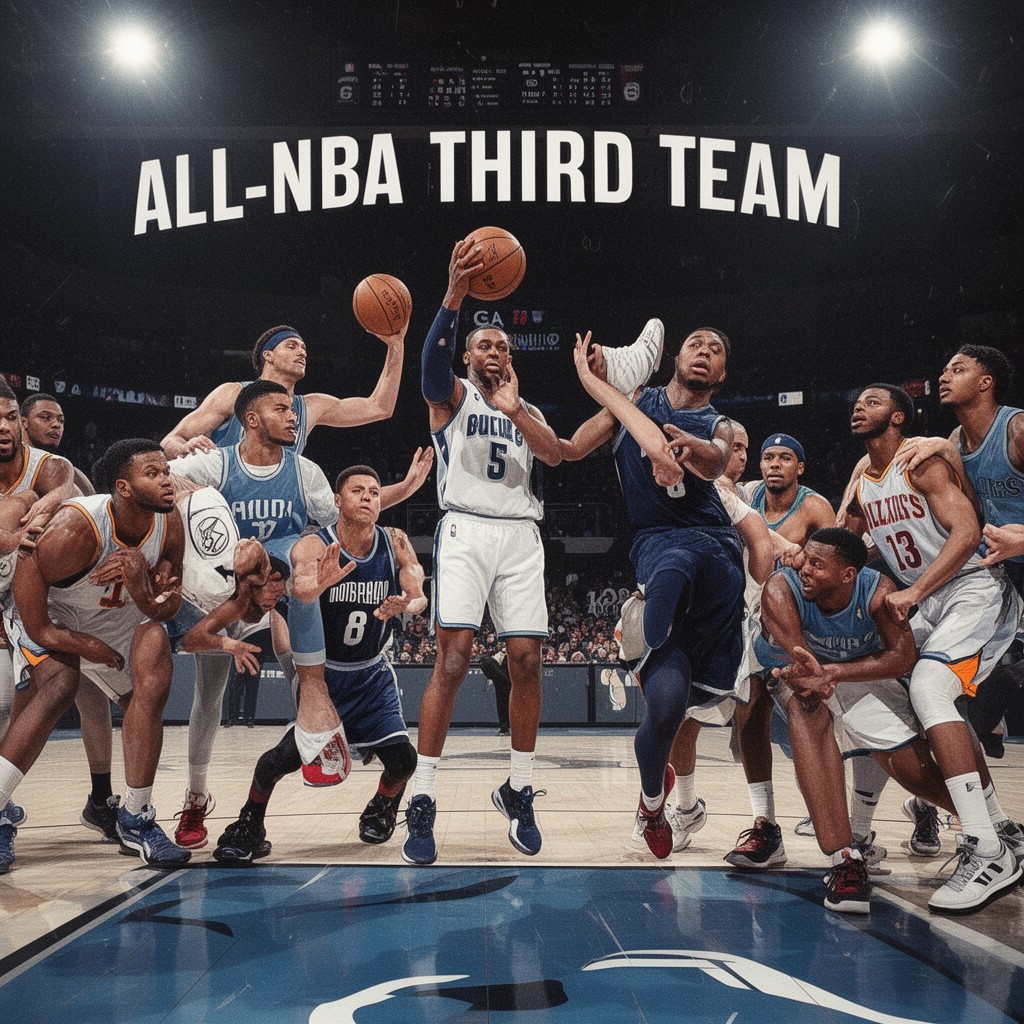 AI-generated illustration of All-NBA Third Team